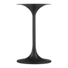Modway - Lippa Rond de 20 po Bois Table d’appoint - Noir Blanc-6