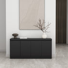 Manhattan Comfort - Buffet moderne Griffin 62" à 4 portes - Onyx-Recommandé pour les téléviseurs jusqu'à 60 pouces