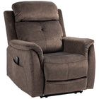 HOMCOM - Fauteuil inclinable manuel avec fonction massage et poches latérales - brun-Zones ciblées dans le dos, les lombaires, les cuisses et les jambes 