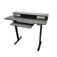 Rocelco - FSD55 Bureau debout électrique à double moteur de 55 po avec support pour moniteur et tiroirs-Combiné intégré avec USB-A et USB-C