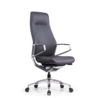 DecentLiving - Chaise de bureau à dossier pleine hauteur - Gris-Système de corps en aluminium coulé robuste