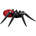 GEMMY - Araignée gonflable d'Halloween avec projection lumineuse Feu et Glace Noir/Rouge - 109 cm x 442 cm-Se gonfle automatiquement en quelques secondes