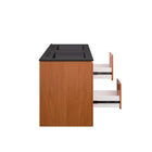 Modway - Scenic Double support mural de 48" Vanette de salle de bain - Cerise noire-Assemblée requise