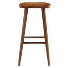 Modway - Saville Dos sans dos Tabourets de bar - Noyer - Ensemble de 2-8