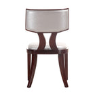 Manhattan Comfort - Lot de 2 chaises de salle à manger traditionnelles Pulitzer 46 cm, revêtement similicuir, argent et noyer-20,1 po L x 23 po l x 37,8 po H