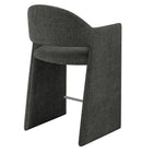 Modway - Talia 37 pouces Tissu rembourré Tabouret de comptoir - Fusain-Goupilles de pied protégeant le plancher