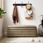 Modway - Mezzo Rembourré Performance Velvet Établi de rangement - Taupe-Rembourrage en mousse dense