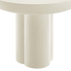 Modway - Caspian Béton rond de 40 po Table à manger, Blanc-8