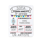 Quartet - Tableau effaçable à sec réutilisable à double face - Rentrée des classes- 28 x 35,5 cm (11 x 14 po) -Double face :  anglais d’un côté, français de l’autre 