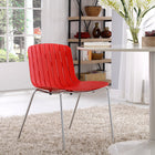 Modway - Trace Restauration Fauteuil d’appoint - Rouge-Siège en plastique PP