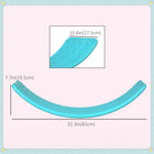 Qaba - Planche d’équilibre 32,3 po, jouet d’apprentissage préscolaire Montessori Waldorf, bleu-Le design à courbure raisonnable peut empêcher les enfants de se coincer les doigts 