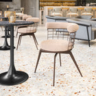 Zuo - Saku Chaise de salle à manger pivotante - Beige/Brun-Supporte jusqu'à 330 lb