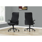Monarch Specialties - 7248 Chaise De Bureau Multi-Position- Noir/Tissu Noir/-Garantie limitée de 5 ans pour les défauts de fabrication, pièces uniquement