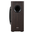 Edifier - Caisson de basses amplifié T5s avec haut-parleur longue portée de 8 po, puissance RMS de 70 W et basses profondes à 35 Hz – Marron-Connectivité polyvalente – Les ports Signal In et Signal Out assurent une compatibilité étendue avec les haut-parleurs de bureau, les systèmes d’étagère et les récepteurs de cinéma maison
