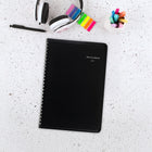 AT-A-GLANCE - Cahier de rendez-vous hebdomadaire 2027 - 11 po H x 8 po l - noir - bilingue-Couverture en similicuir noir