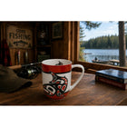 Oscardo - Tasse porcelaine « Salmon » de Jamie Sterritt - 485 ml-Emballage boîte cadeau - Boîte spécialement conçue mettant en valeur l’œuvre de l’artiste avec des descriptions culturelles significatives