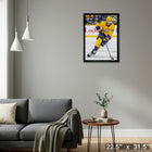Roman Josi Nashville Predators - Toile encadree - 22" x 31"-Prêt à accrocher - livré entièrement assemblé