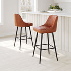 Zuo - Keppel Tabouret de bar pivotant - Brun-Assemblage requis