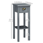 HOMCOM - Table de chevet - lot de 2-La poignée métallique semi-circulaire exquise permet une ouverture et une fermeture pratiques 