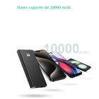 MyBat - Batterie externe Pro 10 000 mAh 20 W - Noir-Design compact et léger idéal pour les déplacements