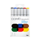 Copic - Sketch marqueurs à encre double pointe - couleurs primaires grasses - lot de 6-cohérence et qualité des couleurs