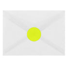 JAM Paper Sceaux autocollants ronds, 1 2/3 po dia., jaune néon, 120/paquet-24 étiquettes par feuille