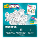 Crayola - Ensemble d’activités de personnages gonflables POPS 3D - Licornes-7