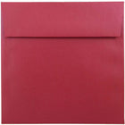  JAM Paper Enveloppes d'invitation carrées métalliques 6,5 x 6,5 po - Stardream Jupiter Red - paquet de 25- Couleur: Stardream Jupiter Rouge