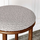 Modway - Fable Tissu Boucle Tabourets de bar - Noyer taupe - Ensemble de 2-Ossature en bois