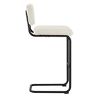 Modway - Parity Boucle Tabourets de bar - Ivoire noir - Ensemble de 2-Assemblée requise