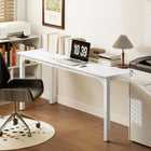 HOMCOM - Grand bureau d'ordinateur - 70,9 po L x 23,6 po l x 29,5 po H - blanc-Sert de table à manger et de petite table de conférence, usage polyvalent