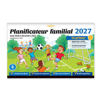 Pomango - Planificateur familial 2027 - Août 2026 à décembre 2027 - Français-17 mois: de août 2026 à décembre 2027