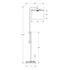 Monarch Specialties - Luminaire - 63 po H Lampadaire - Métal Noir - Abat-Jour Ivoire / Crème - Contemporain-Fabriqué avec des matériaux de haute qualité pour une plus grande longévité, cet éclairage tendance est assorti d'une garantie limitée de 2 ans contre tout défaut, pour votre confort et votre satisfaction