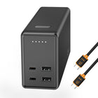 j5Create - Banque d'alimentation 26 800 mAh PD 100 W à 4 ports - Noir-La capacité massive de 26 800 mAh garantit que vos appareils restent alimentés pendant de longues périodes