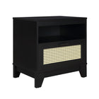 Manhattan Comfort - Table de nuit Sheridan 54,9 cm style mid-century moderne - Noir-10