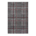 Modway - Kaja Abstract Plaid Tapis de 5 pi l x 8 pi L - Ivoire noir et rouge-Tapis à carreaux abstrait