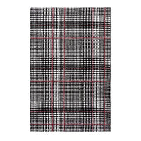 Modway - Kaja Abstract Plaid Tapis de 5 pi l x 8 pi L - Ivoire noir et rouge-Tapis à carreaux abstrait