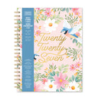 Orange Circle Studio - 2027 Agenda très grand format à spirale - Birds & Blooms - 8.5" x 11" - Couleur assortie - Bilingue-Doté pages d’agenda hebdomadaires et mensuelles