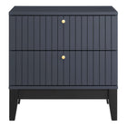 Modway - Dakota Table de chevet, Bleu-Assemblée requise