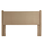 Modway - Rael Performance Velvet Tête de lit complète, Taupe-Assemblée requise