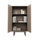 Manhattan Comfort - Ella 31,5 po Buffet Moderne d’Appoint - Mocha-Garantie limitée du fabricant de 30 jours