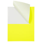 JAM Paper Étiquettes expédition, demi-feuilles, 5,5 x 8,5 po, jaune néon, 50/paquet-Jaune néon