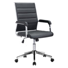 Zuo - Liderato Chaise de bureau - Noir-Rembourrage capitonné apportant texture élégante et confort raffiné