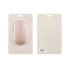 Basic Tech Souris slim sans fil 2.4GHZ - Rose-Fini mat et lisse