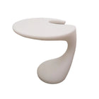 Plata Import Tommy Table d'appoint ronde de 21,5 po de largeur - Blanche-Un design glamour qui ajoute de l'élégance à n'importe quelle pièce