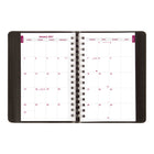Brownline - 2027 agenda quotidien PlannerPlus avec reliure à double spirale – 8 po x 5 po – noir-Planificateur mensuel avant chaque mois