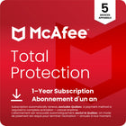 McAfee - Total Protection logiciel antivirus pour 5appareils(Windows/Mac/Android/iOS/ChromeOS) - abonnement d'un an avec renouvellement automatique [téléchargement]-Protégez votre vie numérique avec McAfee Total Protection. Restez en sécurité grâce à un antivirus primé, une protection contre les arnaques, une surveillance de l'identité et un VPN.