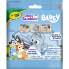 Crayola - Animaux Bluey Scribble Scrubbie Crayola, 1 unité-Jouet scribble scrubbie : ce jouet animaux scribble scrubbie bluey, 1 unité, comprend 1 des 3 figurines bluey assorties, 2 marqueurs lavables scribble scrubbie et 1 brosse