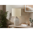 Monarch Specialties - Luminaire - 18 po H Lampe De Table - Céramique Beige - Abat-Jour Beige - Contemporain-Utilisant une ampoule standard de 60W (non incluse), cet éclairage décoratif est équipé d'un interrupteur à bouton rotatif facile à utiliser pour éclairer instantanément une pièce
