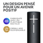 Ultimate Ears - BOOM 4 enceinte Bluetooth portable étanche, Noir-Les pièces en plastique de l’enceinte Bluetooth sans fil Ultimate Ears BOOM 4 contiennent au moins 52 % de plastique recyclé post-consommation en poids